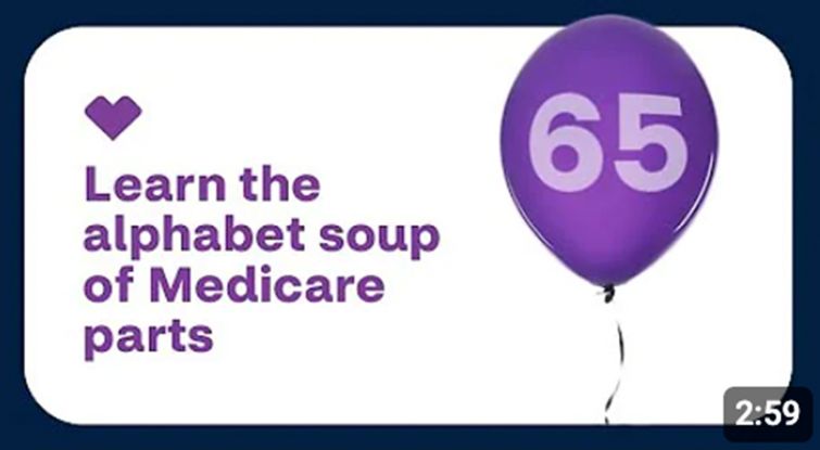 Learn the Alphabet soup of Medicare Parts - 60